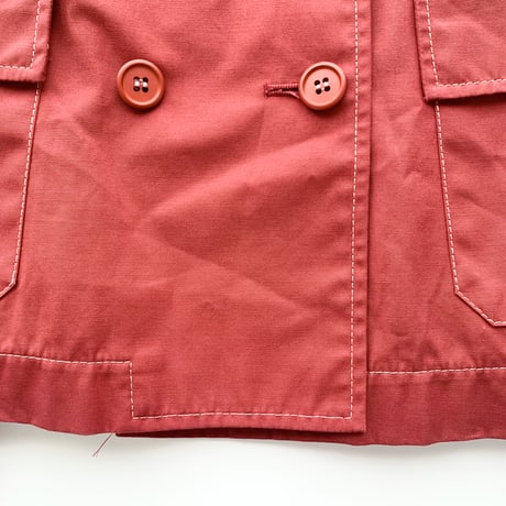 red stitch light short coat