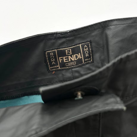 FENDI mat black mini skirt