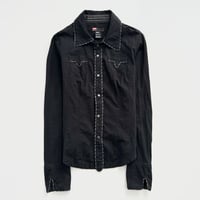 DIESEL black piping designed shirt