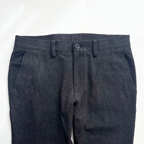 dark gray designed pants