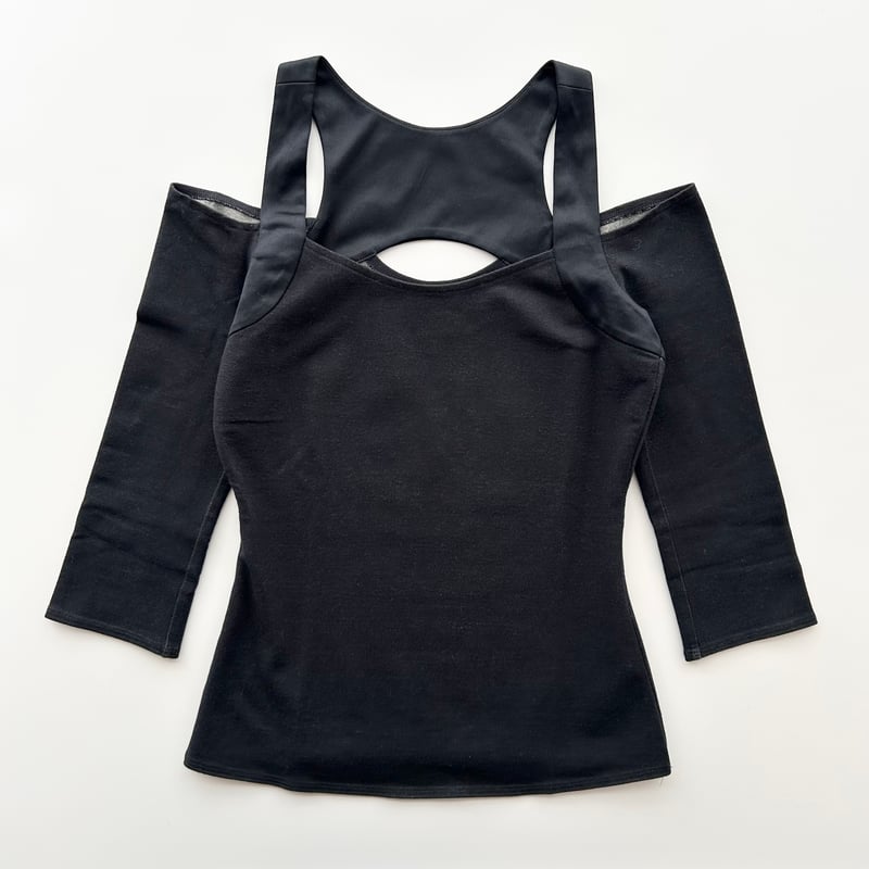 ARMANI black designed tops | pour elles ARMANI black designed tops | pour elles