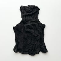 DKNY black gather designed tops