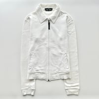 MaxMara white sweat full zip tops
