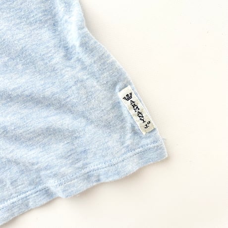 ARMANI blue×gray logo designed T-shirts
