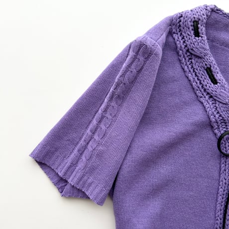 courreges purple knit designed tops
