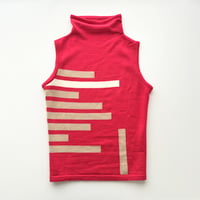 GIVENCHY red high neck vest