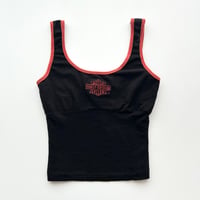 Harley-Davidson black×red logo tank top