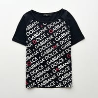 D&G black logo printed T-shirts