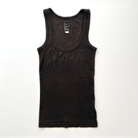 DIESEL black logo designed tank top