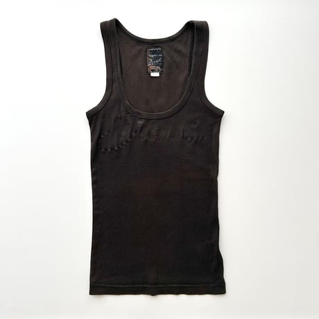 DIESEL black logo designed tank top