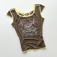 khaki beads designed T-shirts