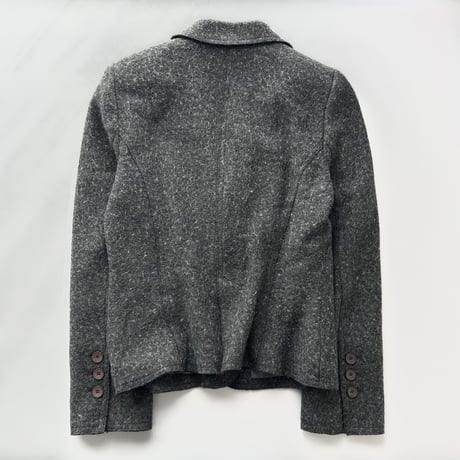 dark gray tailored jacket