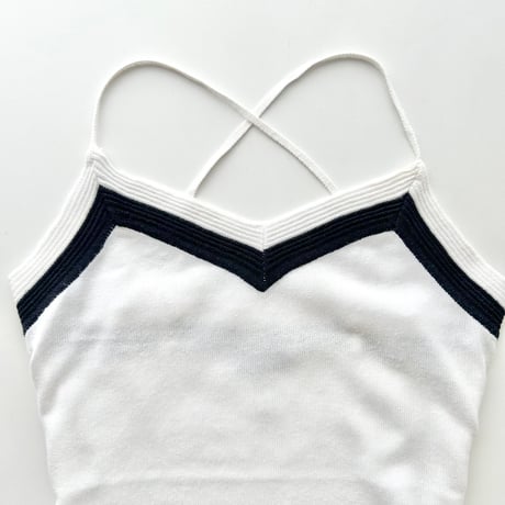 ARMANI bicolor cross camisole