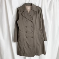 khaki trench coat
