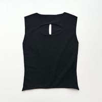 made in Italy / black cutting tank top