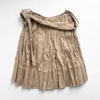 MARNI beige crinkle pleats skirt