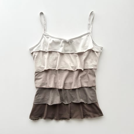 gradation frill camisole