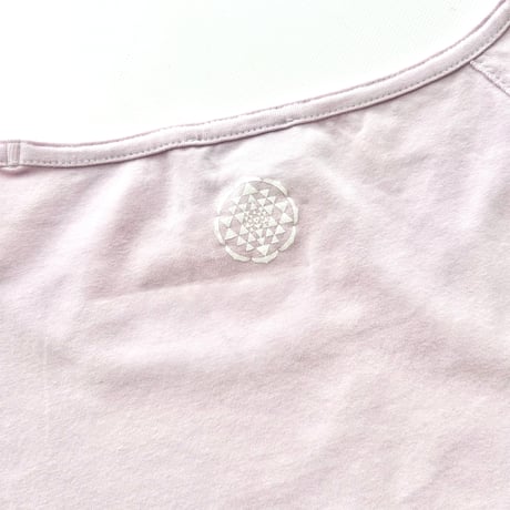 ARMANI pink×white printed T-shirts