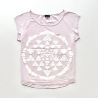ARMANI pink×white printed T-shirts