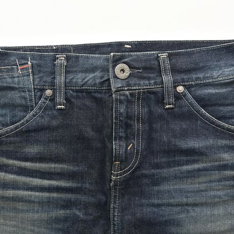 Levi's fringe denim mini skirt