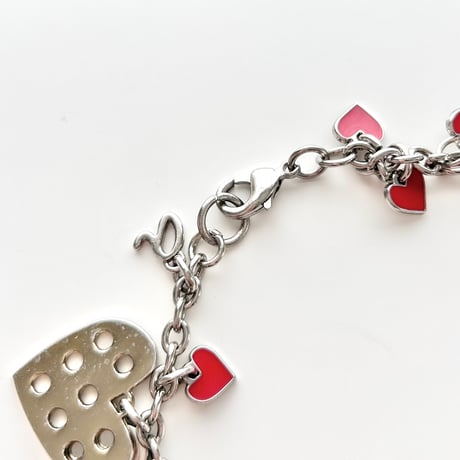 agnes b. heart motif charm / bracelet