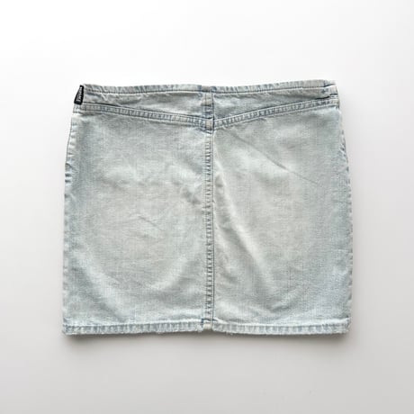 VERSACE light blue denim mini skirt