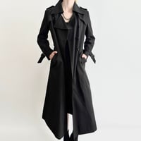black long trench coat