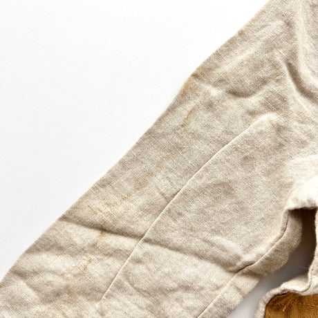 beige suede line linen jacket