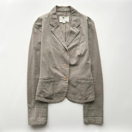 agnes b. beige herringbone jacket
