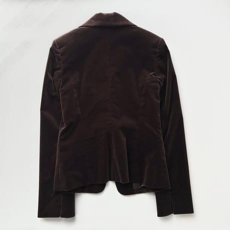 dark brown velour jacket