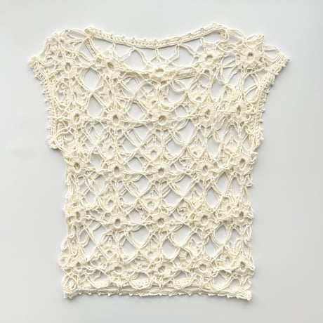 ivory crochet tops