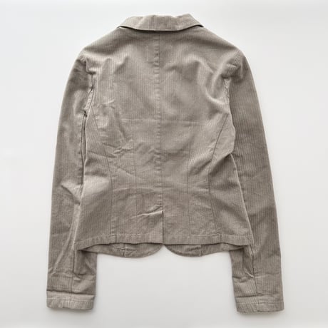 agnes b. beige herringbone jacket