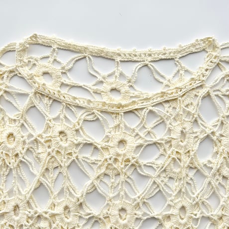 ivory crochet tops