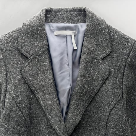 dark gray tailored jacket