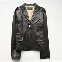 brown real leather jacket