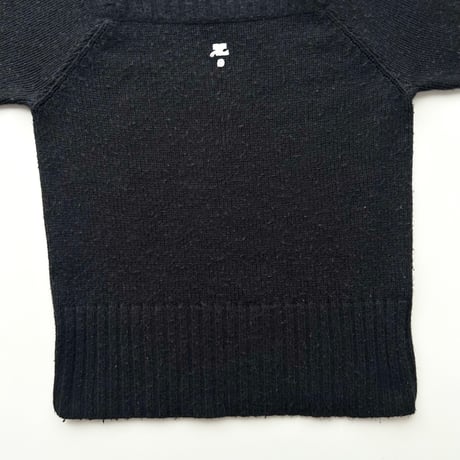 courreges black logo knit tops