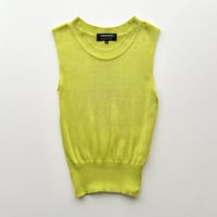 light green compact knit vest