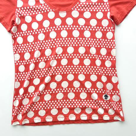TORY BURCH red×white dot T-shirts