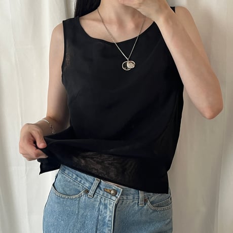 BALENCIAGA black tank top