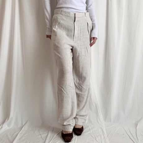 beige mix color pants