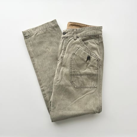 khaki beige suede pants