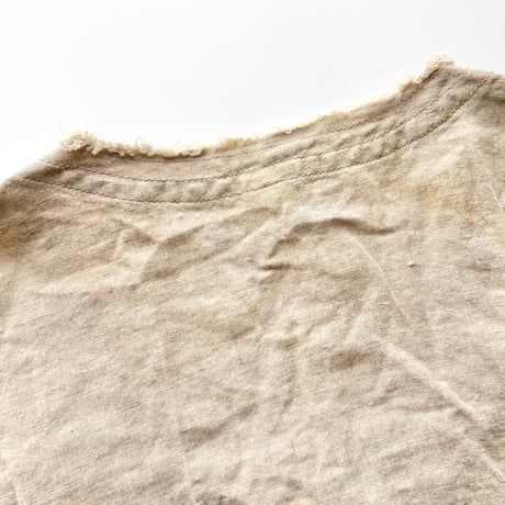 beige suede line linen jacket