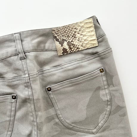 light gray camouflage tight skirt