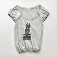 gray printed balloon T-shirts
