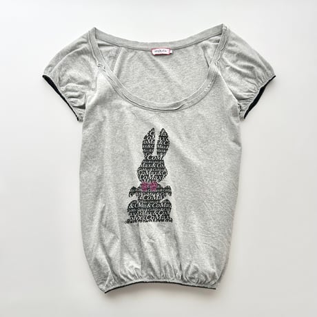 gray printed balloon T-shirts