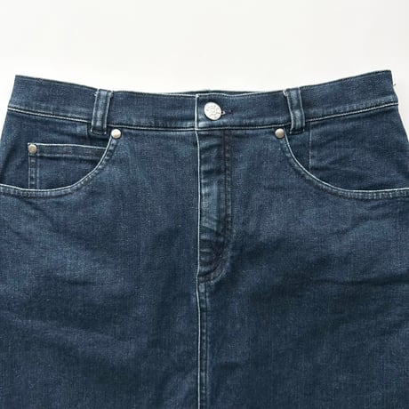 agnes b. blue denim skirt