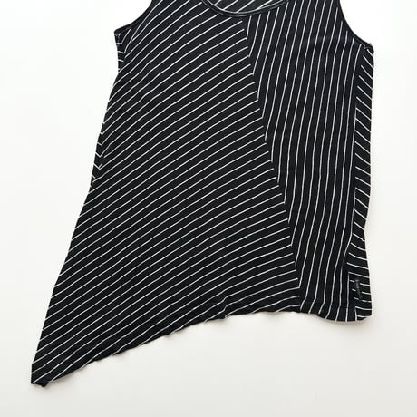 ARMANI striped asymmetry tunic