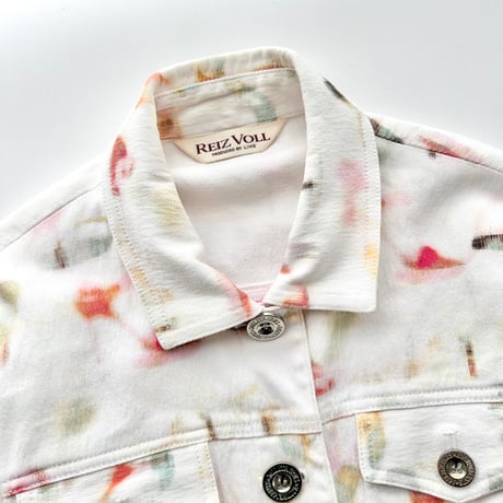 white paint designed jacket