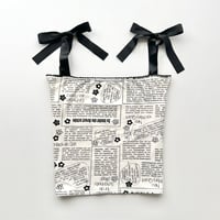 MARY QUANT printed ribbon camisole