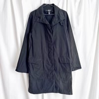 DKNY black cotton designed coat